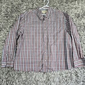 Duluth Trading Wrinkle Fighter Men's Size 2XL Button Down Relaxed